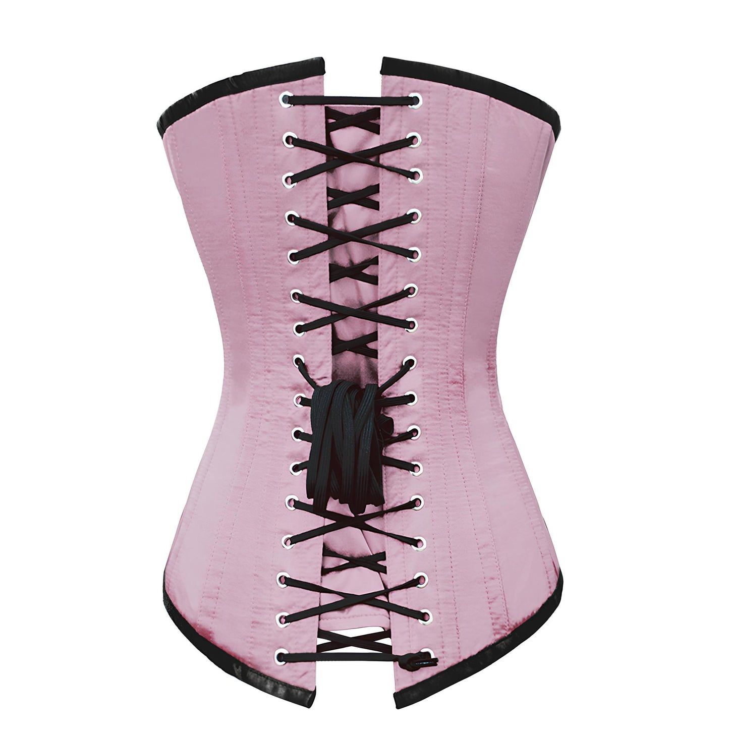 OverLong Bust Corset Long Torso Corsets Corsete Corseting Pink Satin