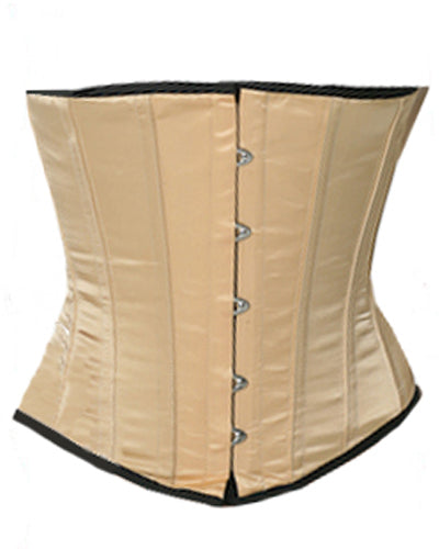 Underbust Corsets Hourglass Curve Waspie Corsete Corseting Ivory Satin CE-1234