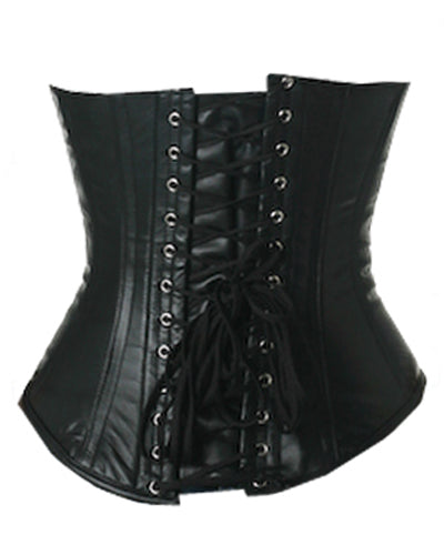 Underbust Corsets Hourglass Curve Waspie Corsete Corseting Black Leather CE-1245