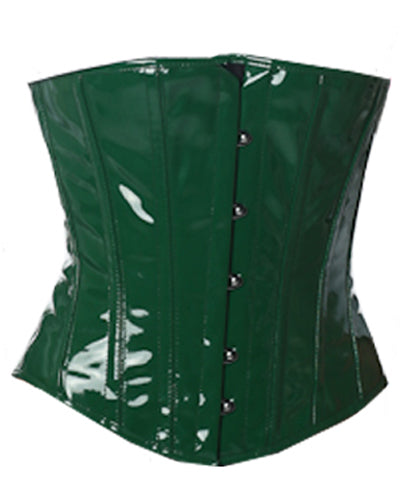 Underbust Corsets Hourglass Curve Waspie Corsete Corseting Green PVC CE-1254