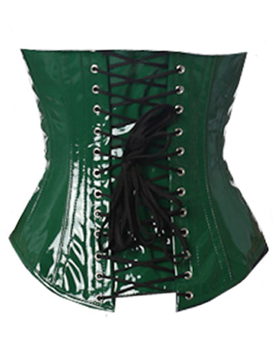 Underbust Corsets Hourglass Curve Waspie Corsete Corseting Green PVC CE-1254