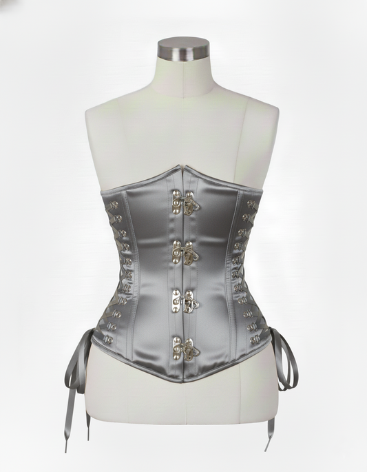 Underbust Corsets Hourglass Curve Waspie Corsete Corseting Front Clasps Gary Satin CE-0210252